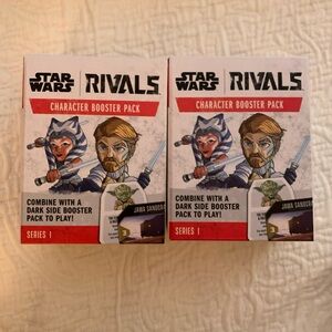 2 FUNKO STAR WARS SERIES 1 RIVALS LIGHT SIDE CHARACTER BOOSTER PACKS